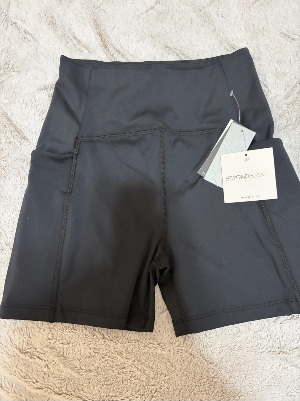 Beyond Yoga Powerbeyond Strive Pocket Bike Shorts